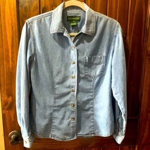Denim Blue Button Down Shirt